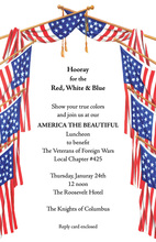 American Bald Eagle Banner Invitations
