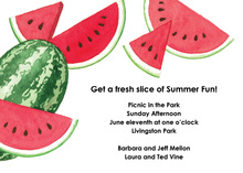 Juicy Watermelon Slices Invitation