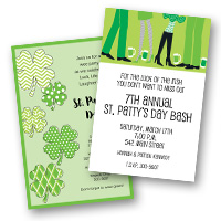 Seasonal holiday party St Patrick Invitations