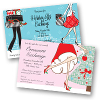 Seasonal holiday party Christmas Invitations