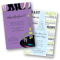 Seasonal holiday party New Year's Party Invitations