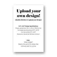 Business Invitations Upload Your Own Design