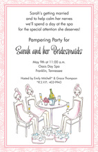 Sexy Pampered Girls Party Invitations