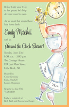 Clock Shower Invitations