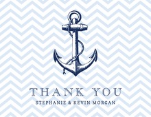 Powder Blue Nautical Thank You Cards