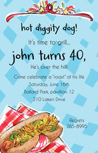 Delicious Hot Dog Invitations