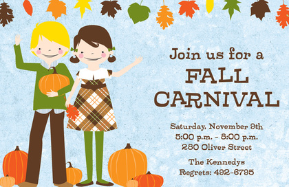 Fall Kids Invitation