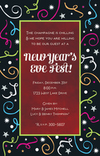 Holiday Party Confetti Invitations