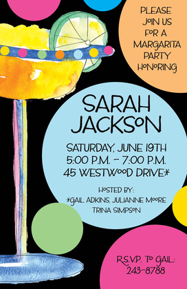 Baha Colorful Margarita Invitations