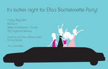 Fun Limo Bachelorette Invitations