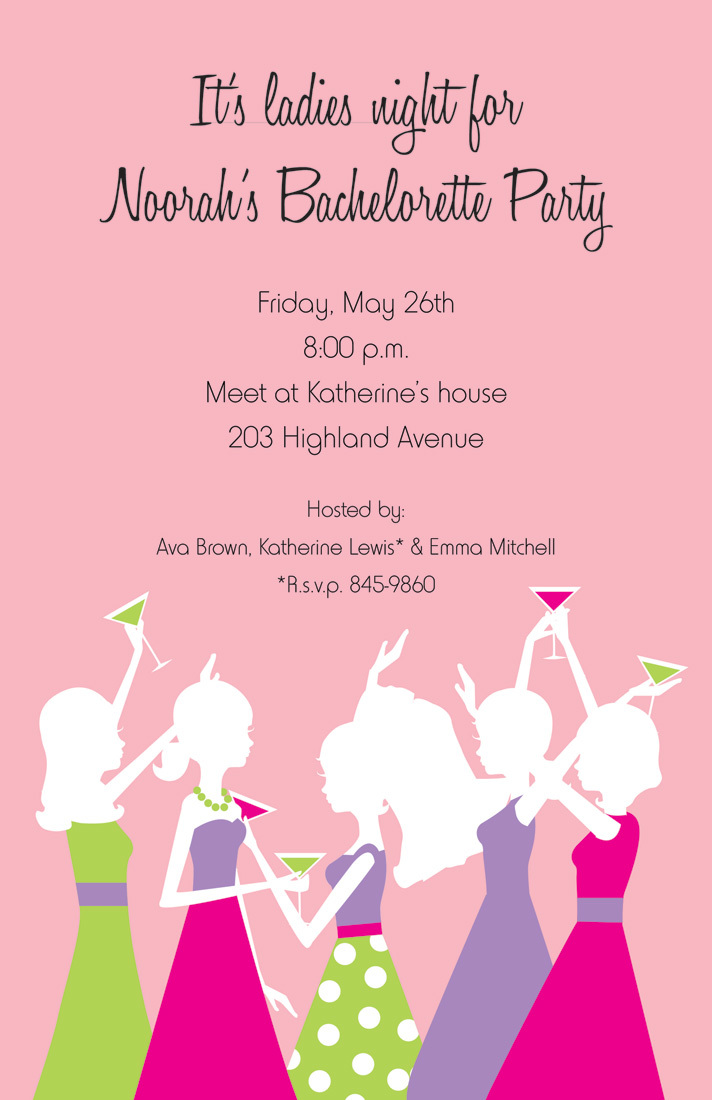 Bachelorette Girls Celebration Invites