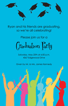 Hat Toss Aim High Education Invitation