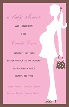 Girl Polka Dots Mom Invitation