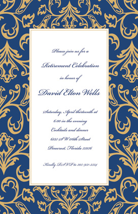 Old World Green Invitations