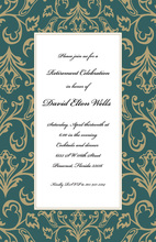 Old World Green Invitations