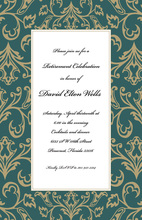 Old World Green Invitations