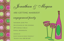 Elegant Wine Country Large Basin Party Invitations