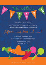 Superb Fiesta Navy Invitations