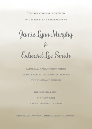 Yellow Watercolor Wash Invitations