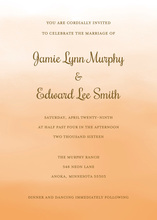 Orange Watercolor Wash Invitations