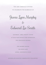 Lavender Watercolor Wash Invitations