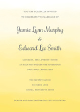 Yellow Watercolor Wash Invitations