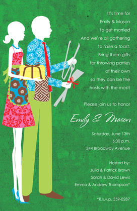 Entertainment Couple Shower Invitations