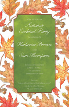Traditional Fall Leaves Invitation
