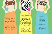 Sexiest Beach Girl Invitations