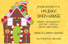 Gingerbread Home Invitations