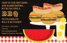 Summer Barbecue Watermelon Invitations