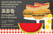 BBQ Fresh Watermelon Invitations