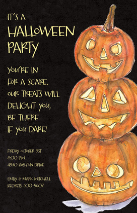 Pumpkin Trio Invitations