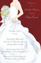 Holiday White Dress Invitations