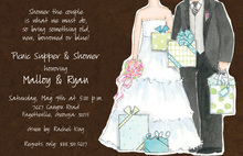 Cherish Couple Shower Invitations