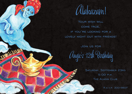 Classy Genie Magical Invitations