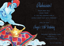 Flying Whimsical Genie Invitations