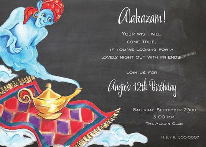 Classy Genie Magical Invitations