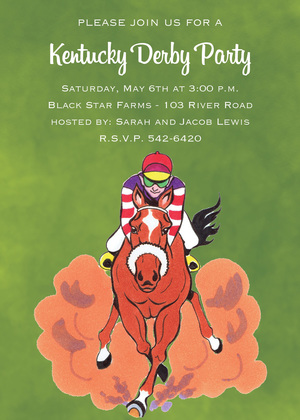 Winning Horse Derby Invitations