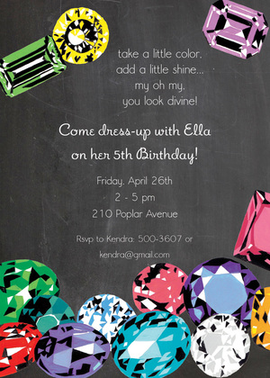 Popular Jewelry Jemstone Invitations