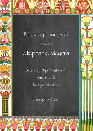 Masculine Egyptian Party Invitations