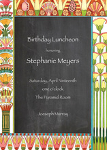 Egyptian Chalkboard Invitations