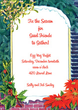 Poinsettia Invitation