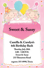 Memorable Birthday Girls Invitation