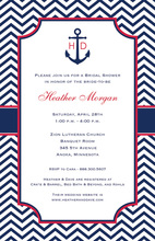 Sailing Into Marriage Anchor Nautical Wedding Invites