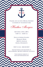 Sailing Into Marriage Anchor Nautical Wedding Invites