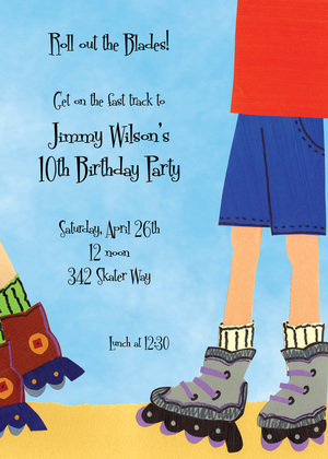 Roller Blade Ready Invitation