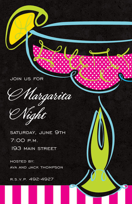 Swirl Margarita Invitations