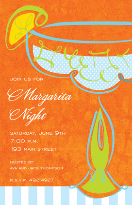 Bright Margarita Swirl Invitations