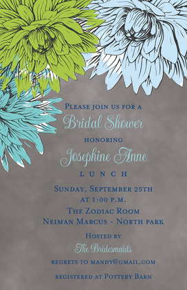 Illustrating Floral Painted Invitations